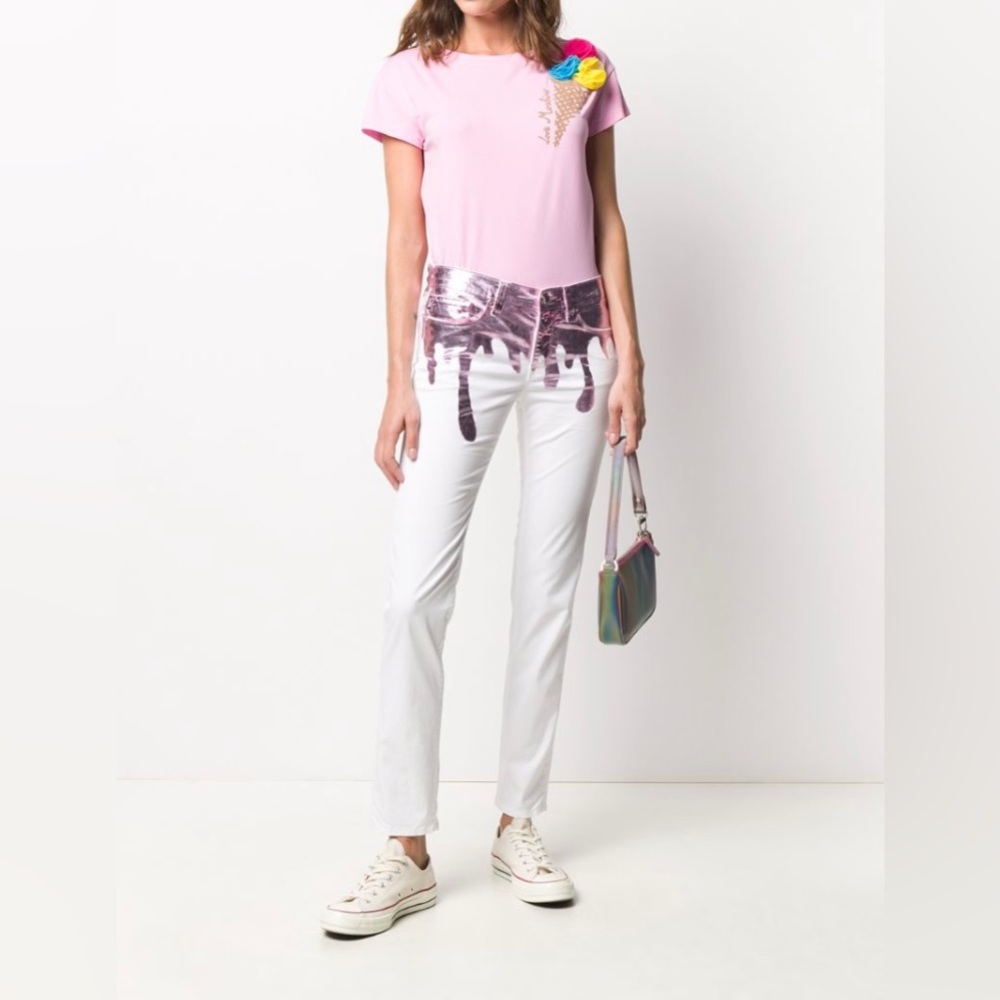 sold-out paint splattered slim-fit jeans - Picture 2 of 3